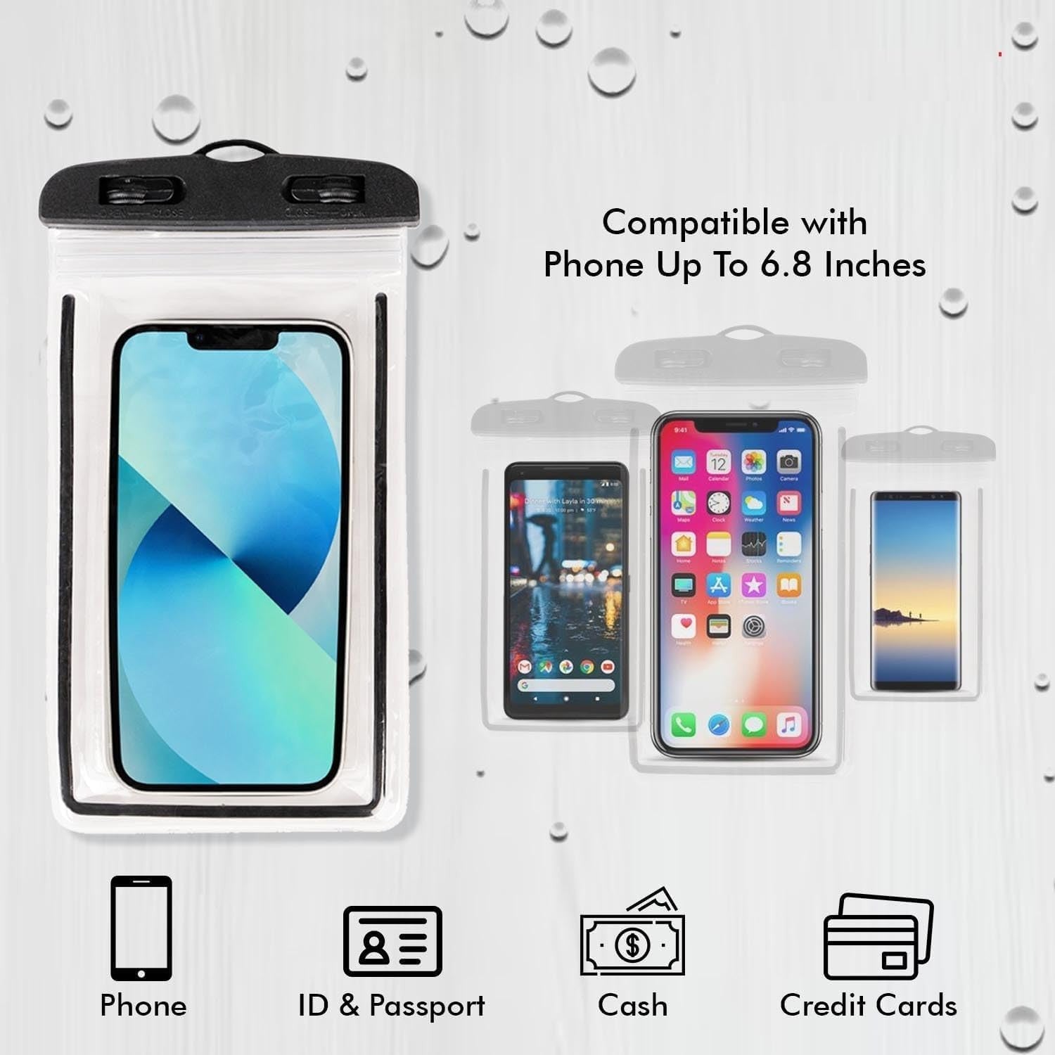 Waterproof mobile pouch cover