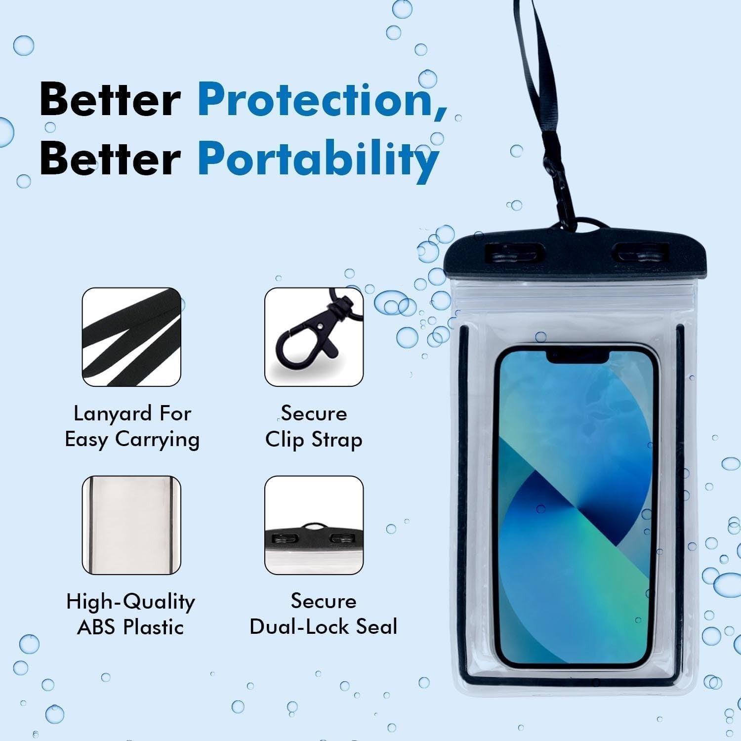 Waterproof mobile pouch cover